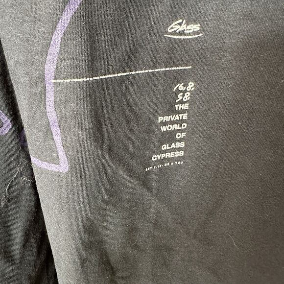 Glass Cypress L Men’s Black T Shirt Le mythe De Sisyphe Cotton Top US made - Picture 7 of 8